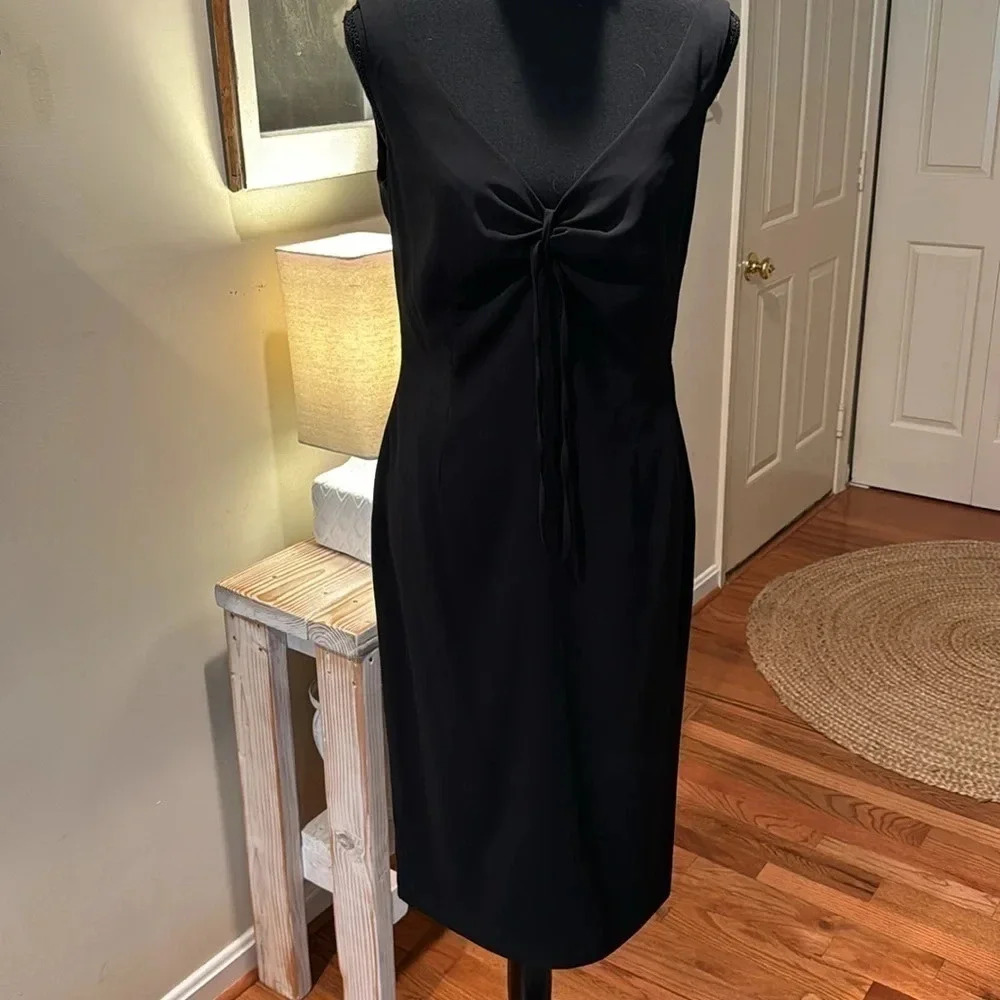#29 Stunning Vintage Gio Guerreri Black Slip Dress Sz 44